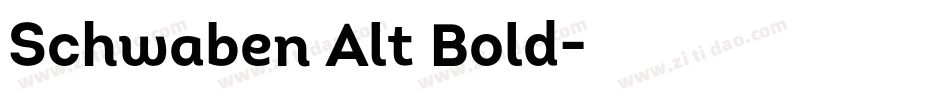 Schwaben Alt Bold字体转换